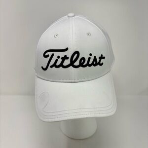 Titleist White Logo Golf Cap Adjustable Strap NWOT Hat